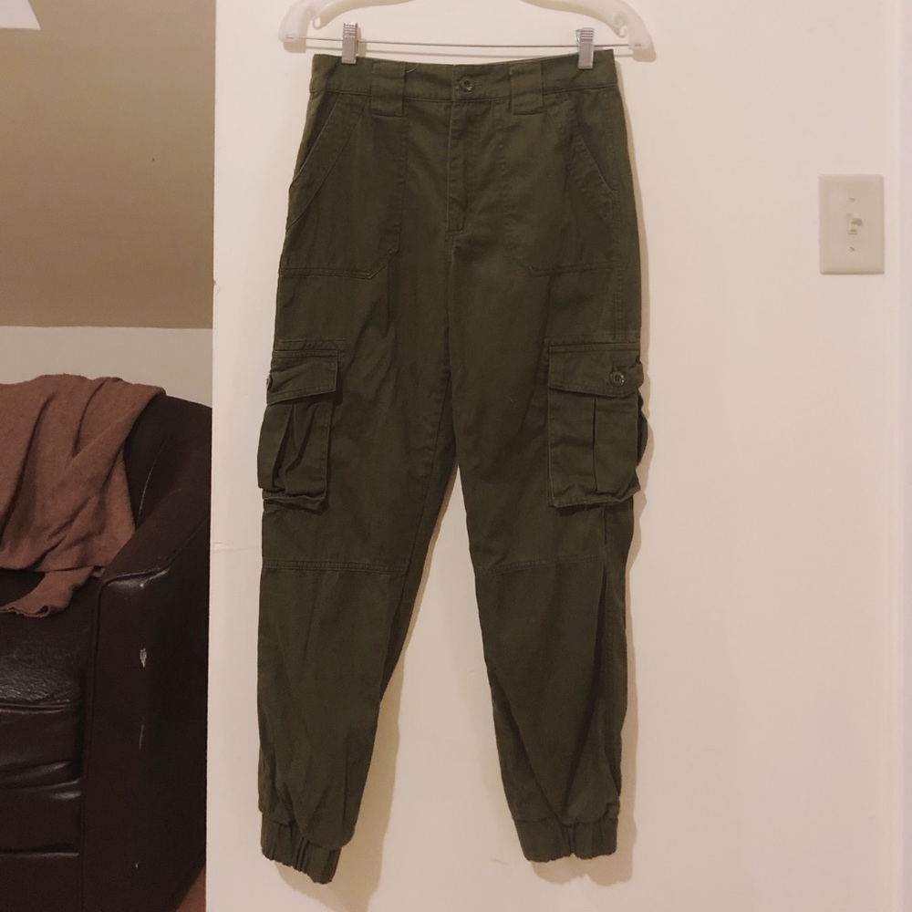 Dark Green Cargo Pants